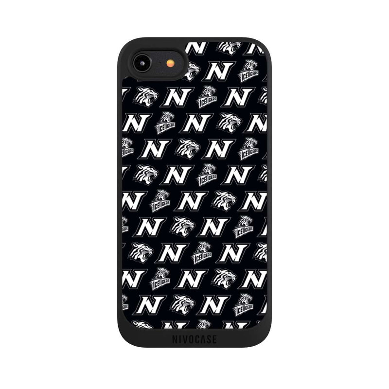 iPhone 8 NIVOpure Nürnberg Ice Tigers Muster Schwarz
