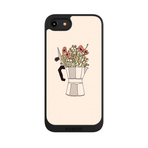 Apple iPhone 8 NIVOpure Moka Flowers