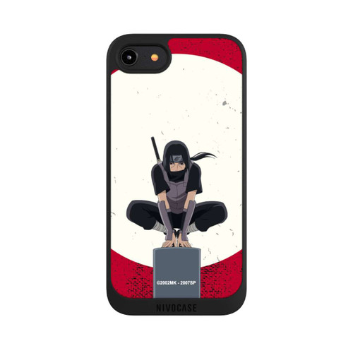 Apple iPhone 8 NIVOpure Itachi Uchiha symbol red background