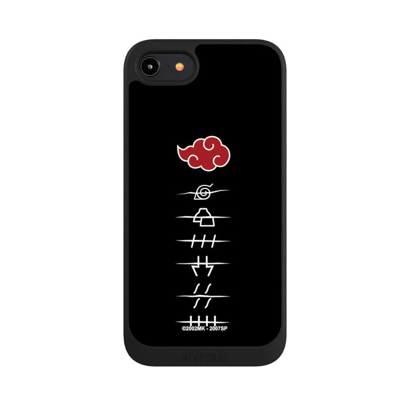 iPhone 8 NIVOpure Symboles des membres de l'Akatsuki noirs