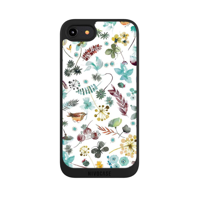 iPhone 8 NIVOpure Papillon botanique Nature Bleu