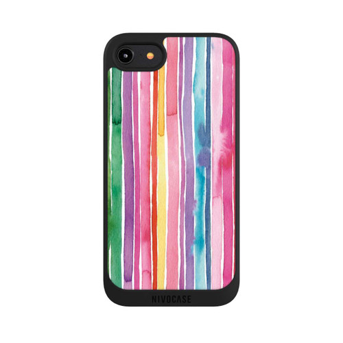 Apple iPhone 8 NIVOpure Camouflage Rainbow Stripes