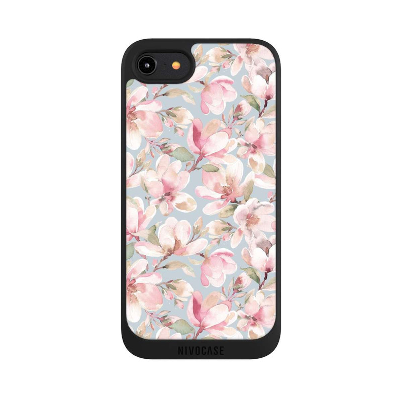 iPhone 8 NIVOpure Fleurs de magnolia rose pastel