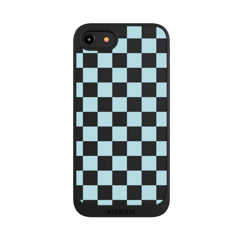 iPhone 8 NIVOpure Carreaux bleus souples