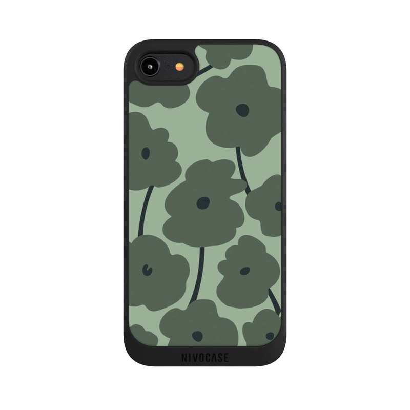 iPhone 8 NIVOpure Minimalistische Blumen Grün