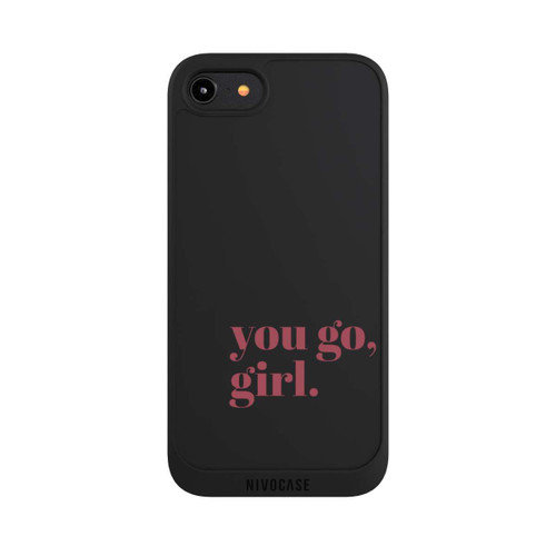 Apple iPhone 8 NIVOpure You Go Girl Rosa Transparent