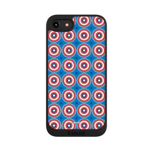 Apple iPhone 8 NIVOpure Captain American Shield Pattern