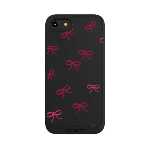 Apple iPhone 8 NIVOpure Bows Red Pattern Transparent