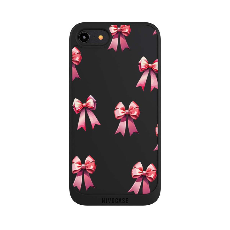 iPhone 8 NIVOpure Schleifen Muster Aquarell Pink
