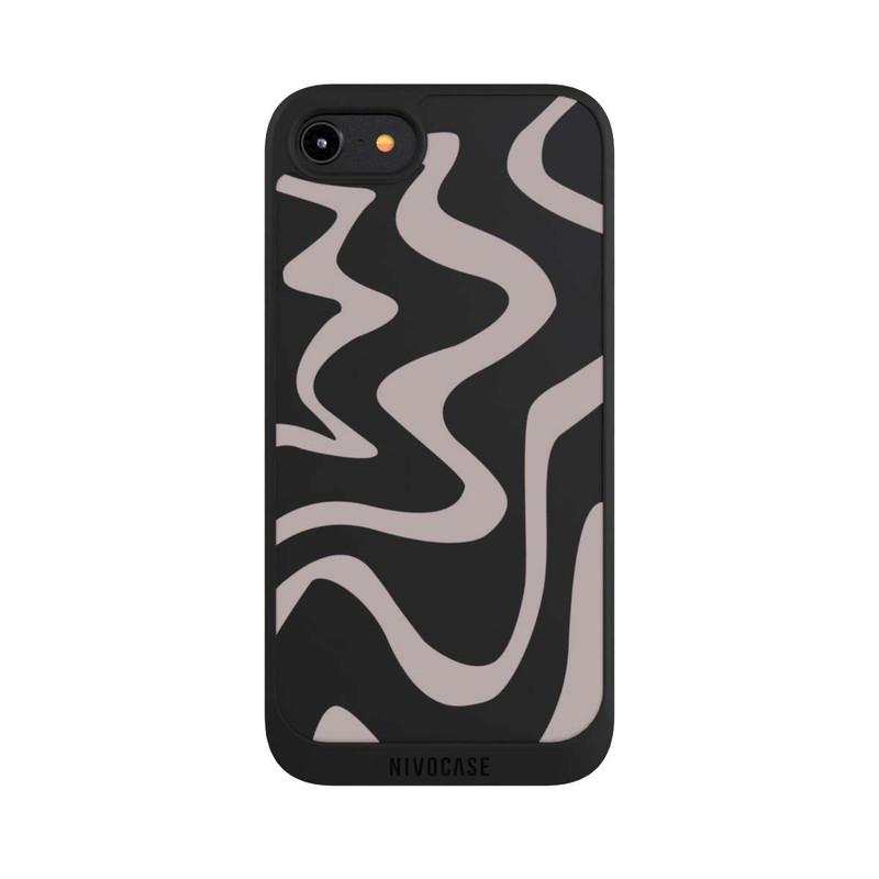 iPhone 8 NIVOpure Trendy Lines Brown Transparent