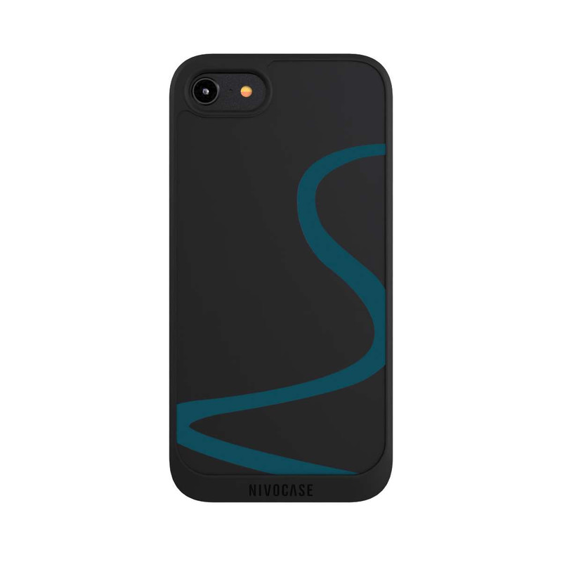iPhone 8 NIVOpure Blue Line Transparent