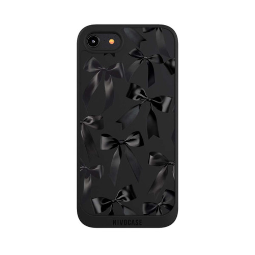 Apple iPhone 8 NIVOpure Schwarze Satinschleifen