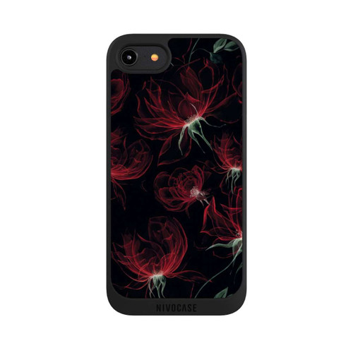Apple iPhone 8 NIVOpure Tapete mit roten Blumen