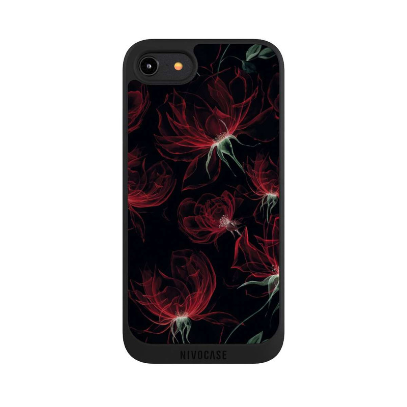 iPhone 8 NIVOpure Tapete mit roten Blumen