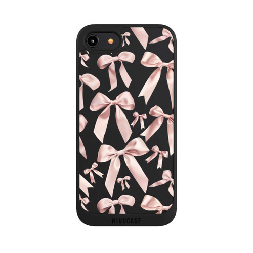 Apple iPhone 8 NIVOpure Noeuds en Satin Rose