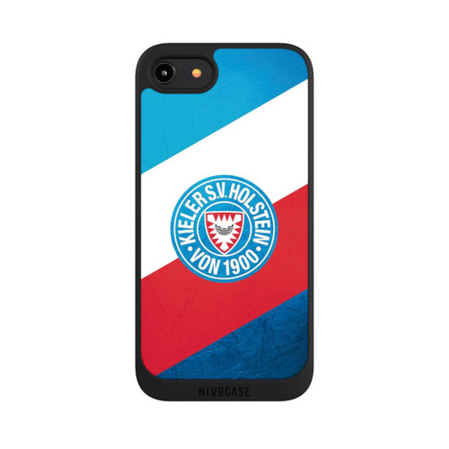 Apple iPhone 8 NIVOpure Holstein Kiel Logo Streifen Scratch