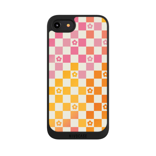 Apple iPhone 8 NIVOpure Blumen Kariert