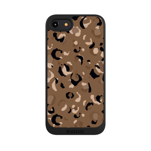 Apple iPhone 8 NIVOpure Leo Muster Braun