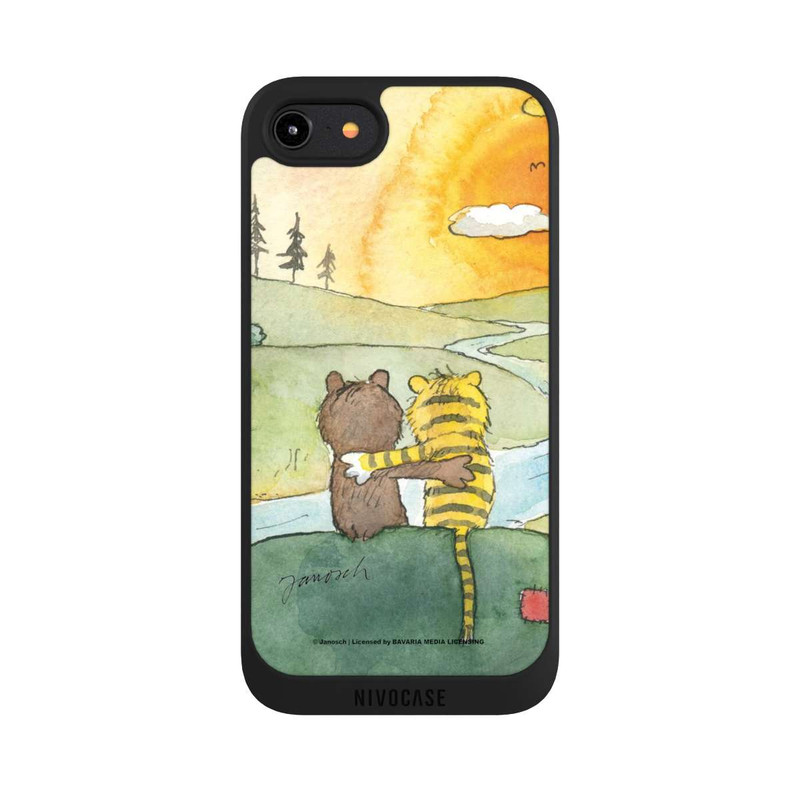 iPhone 8 NIVOpure Bär und Tiger Sonnenuntergang