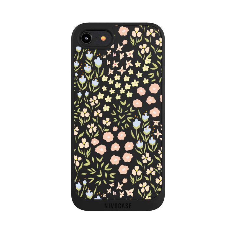 iPhone 8 NIVOpure Blumenmuster Pastell Transparent