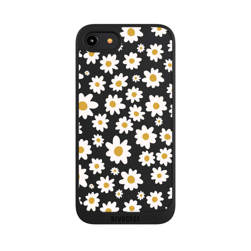 iPhone 8 NIVOpure Daisy Flower Seamless Pattern Transparent