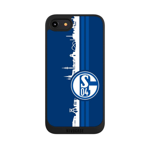 Apple iPhone 8 NIVOpure Schalke 04 Skyline Blau