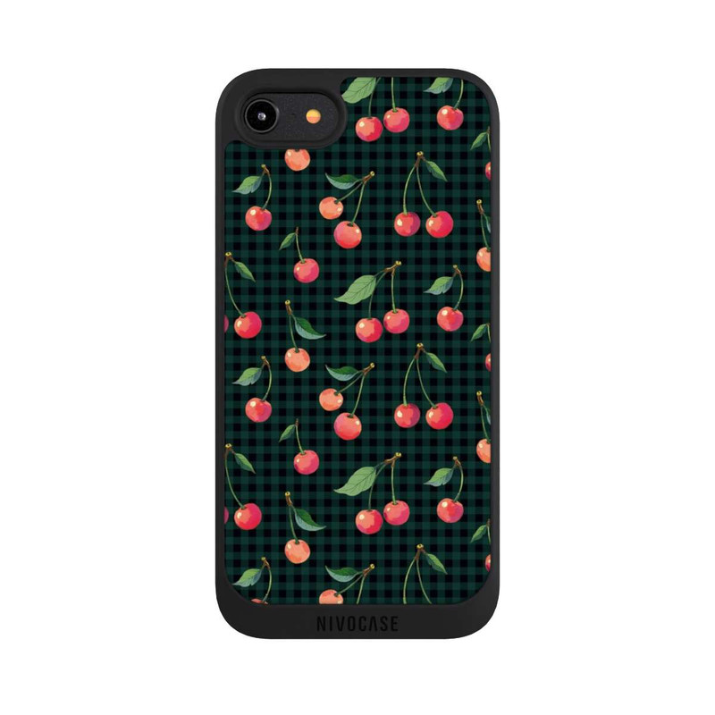 iPhone 8 NIVOpure Cherries and Green Gingham