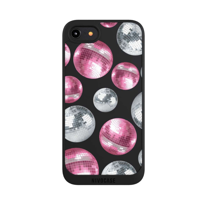 iPhone 8 NIVOpure Discokugel Show Pink Transparent