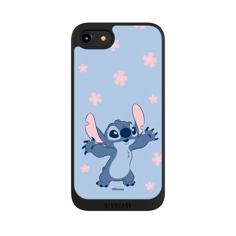iPhone 8 NIVOpure Stitch Pastel Flowers Blue