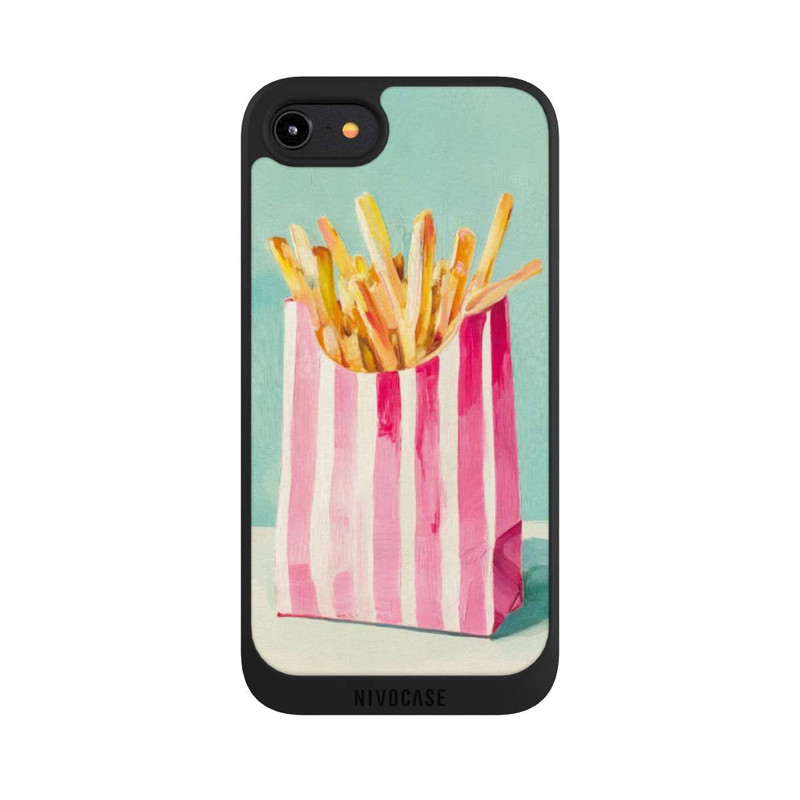 iPhone 8 NIVOpure Retro Fries Blue Watercolor