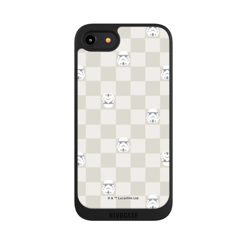 iPhone 8 NIVOpure Stormtrooper Checked Pattern Beige