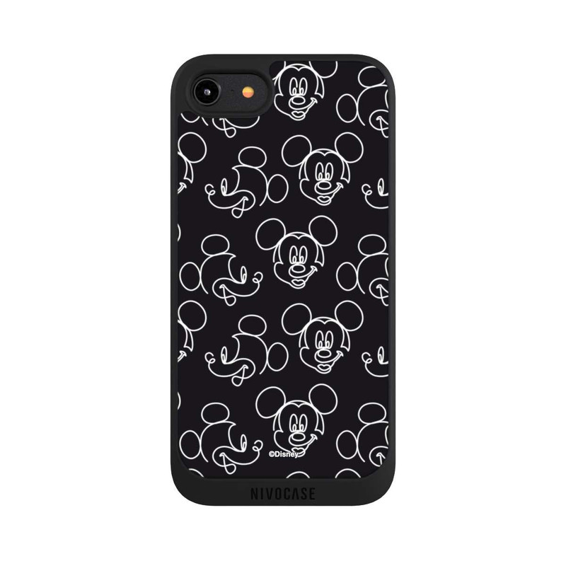 iPhone 8 NIVOpure Disney Mickey Muster Schwarz