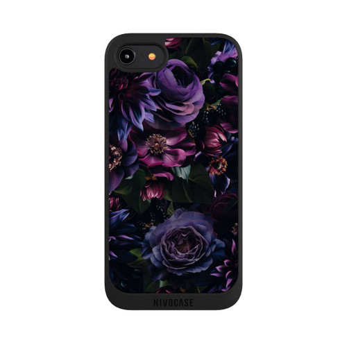 Apple iPhone 8 NIVOpure Dunkle Lila Blüten 