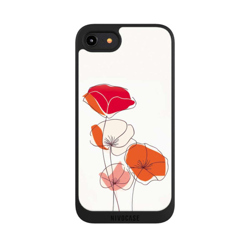 Apple iPhone 8 NIVOpure Poppies Line Art