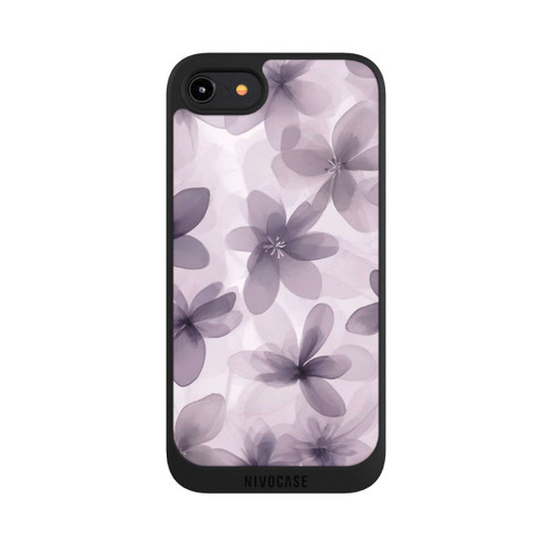 Apple iPhone 8 NIVOpure Fliederfarbenes Blumenmuster mit KI