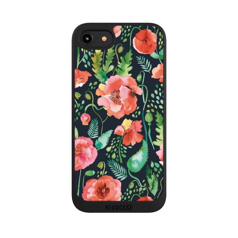iPhone 8 NIVOpure Mohnblumen Dunkle Wildnis