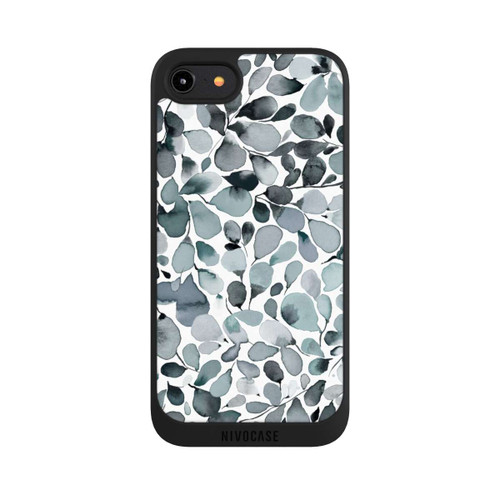 Apple iPhone 8 NIVOpure Eucalyptus Watercolor Leaves Grey
