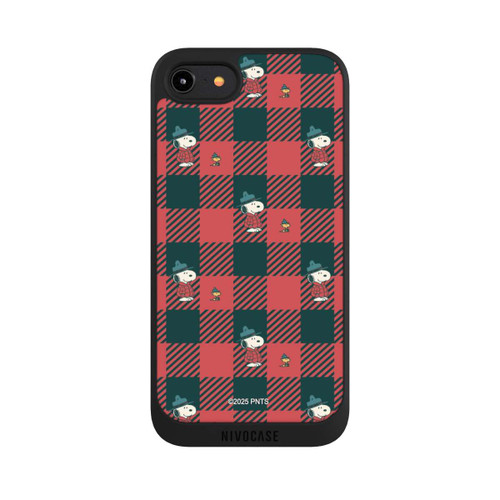 Apple iPhone 8 NIVOpure Peanuts Red Tartan Pattern
