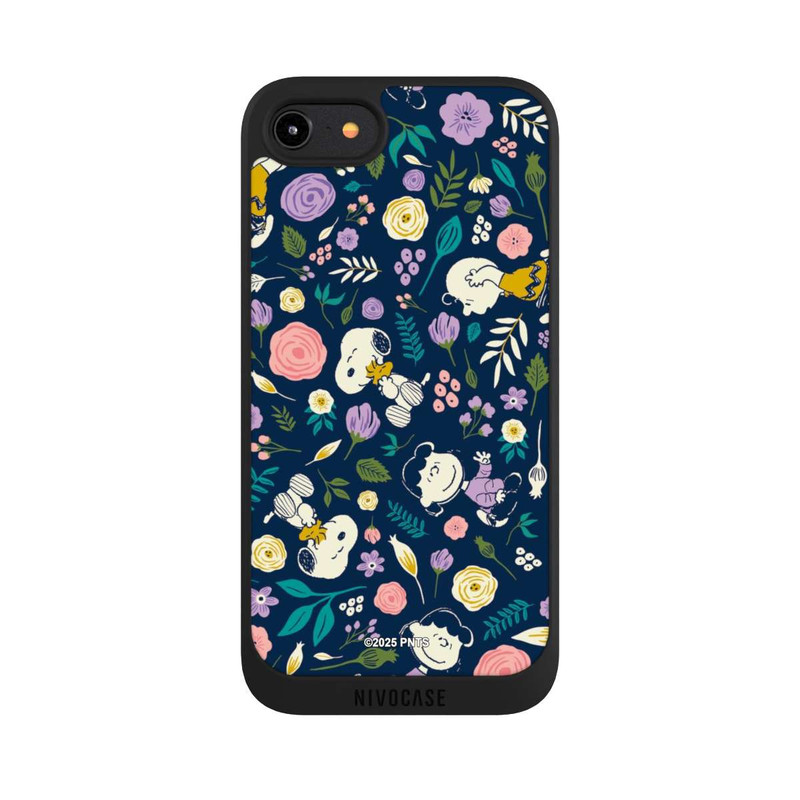 iPhone 8 NIVOpure Peanuts Dark Flower Pattern