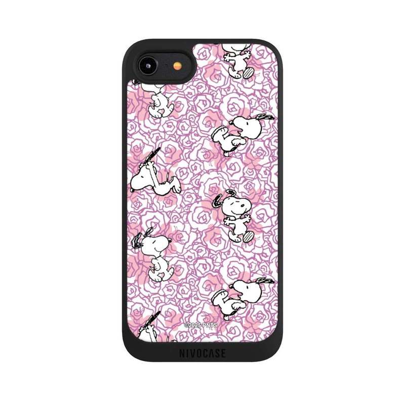 iPhone 8 NIVOpure Peanuts Pink Roses Pattern