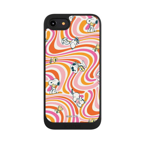 Apple iPhone 8 NIVOpure Peanuts Hippie Pattern Orange