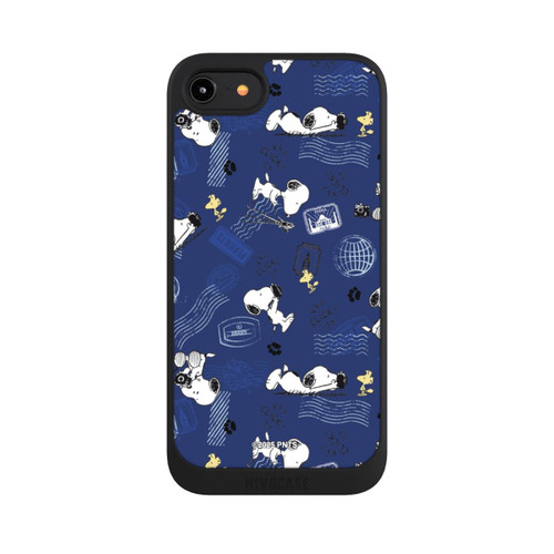 Apple iPhone 8 NIVOpure Peanuts Travel Stamps Pattern Blue