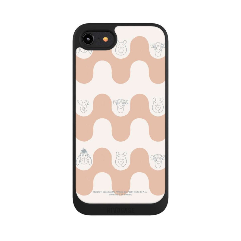 iPhone 8 NIVOpure Winnie l'Ourson et ses Amis Motif Vagues Bohèmes