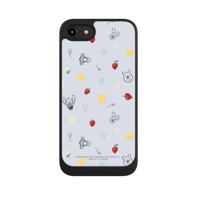 iPhone 8 NIVOpure Winnie Puuh und Freunde Erdbeer Muster Blau