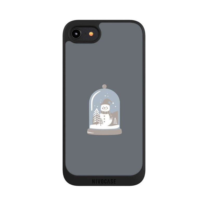 iPhone 8 NIVOpure Minimalistische Schneekugel mit Schneemann