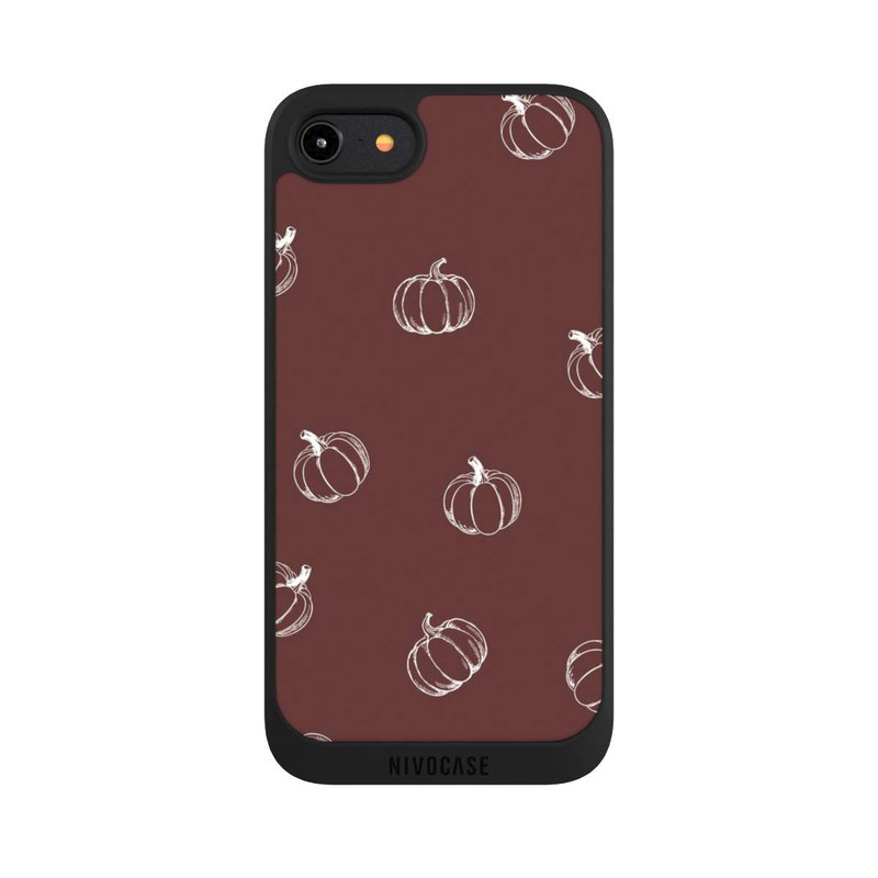 iPhone 8 NIVOpure Pumpkin Season Pattern Brown