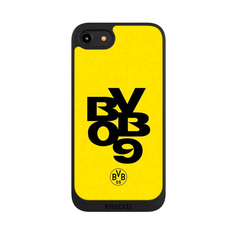 iPhone 8 NIVOpure BVB09 Schwarz Gelb