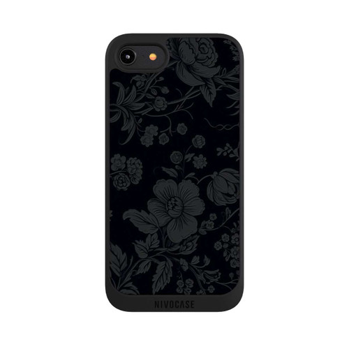 Apple iPhone 8 NIVOpure Dunkle Blumen Vintageoptik