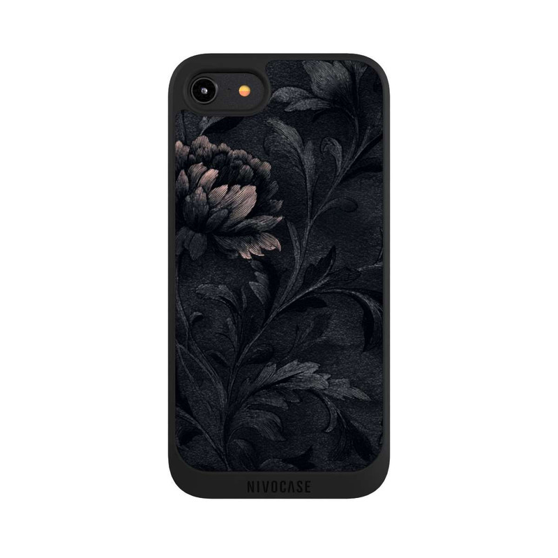 iPhone 8 NIVOpure Dunkles Blumenmuster Vintage