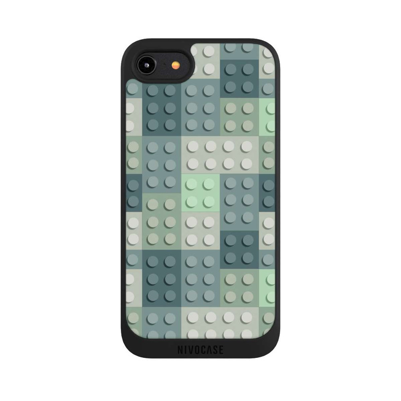 iPhone 8 NIVOpure Green Blocks Pattern